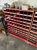 80-Compartment Parts Bin w/ Asst. Nuts, Bolts, Washers, etc.