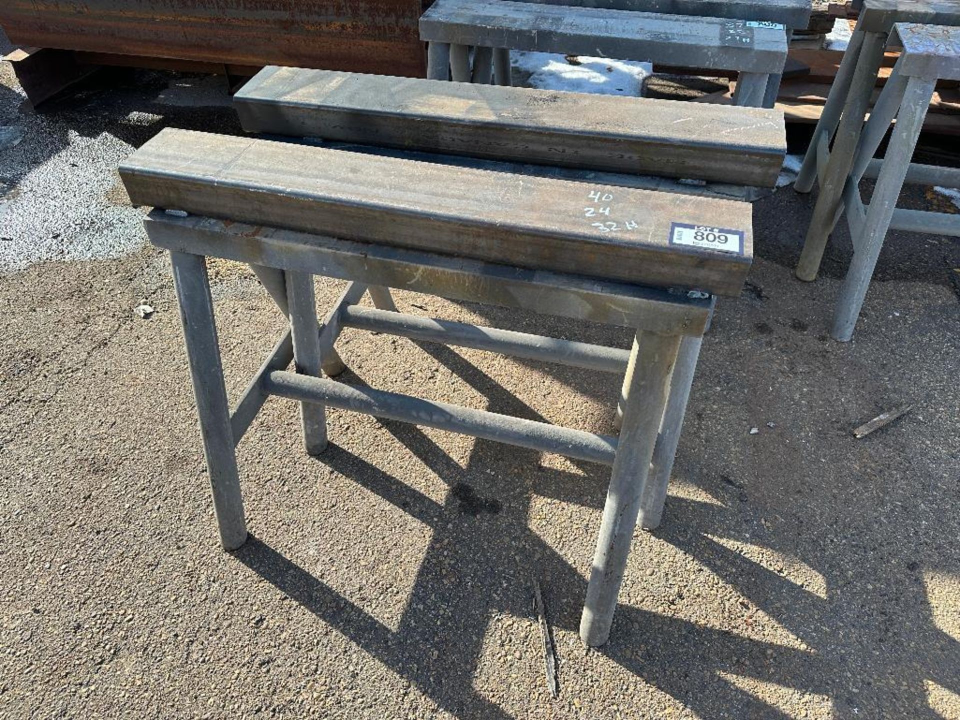 Lot of (2) 40" X 24" X 32" Pipe Stands