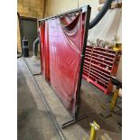 Lot of (2) Steel Welding Curtains