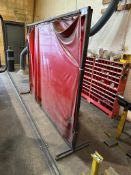 Lot of (2) Steel Welding Curtains