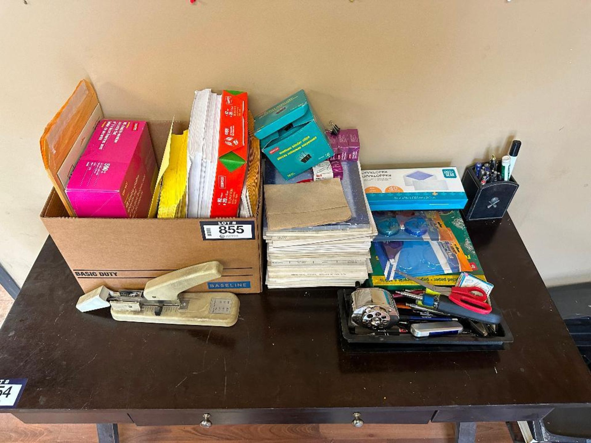 Lot of Asst. Stationery Supplies Including File Organizers, Paper, Pens, etc. - Image 2 of 3