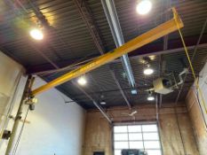 1-TON Jib Crane w/ 1-TON Coffing Electric Hoist