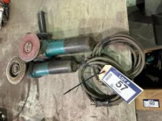 Lot of (2) Asst. Makita Grinders