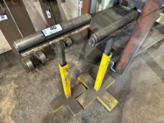 Lot of (2) Asst. Roller Head Pipe Stands