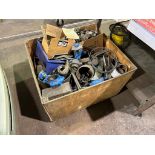 Crate of Asst. Steel Including Valves, Fittings, Steel Parts, etc.