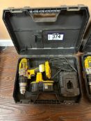 DeWalt 18V Cordless Drill w/ Battery, Charger, Case, etc.