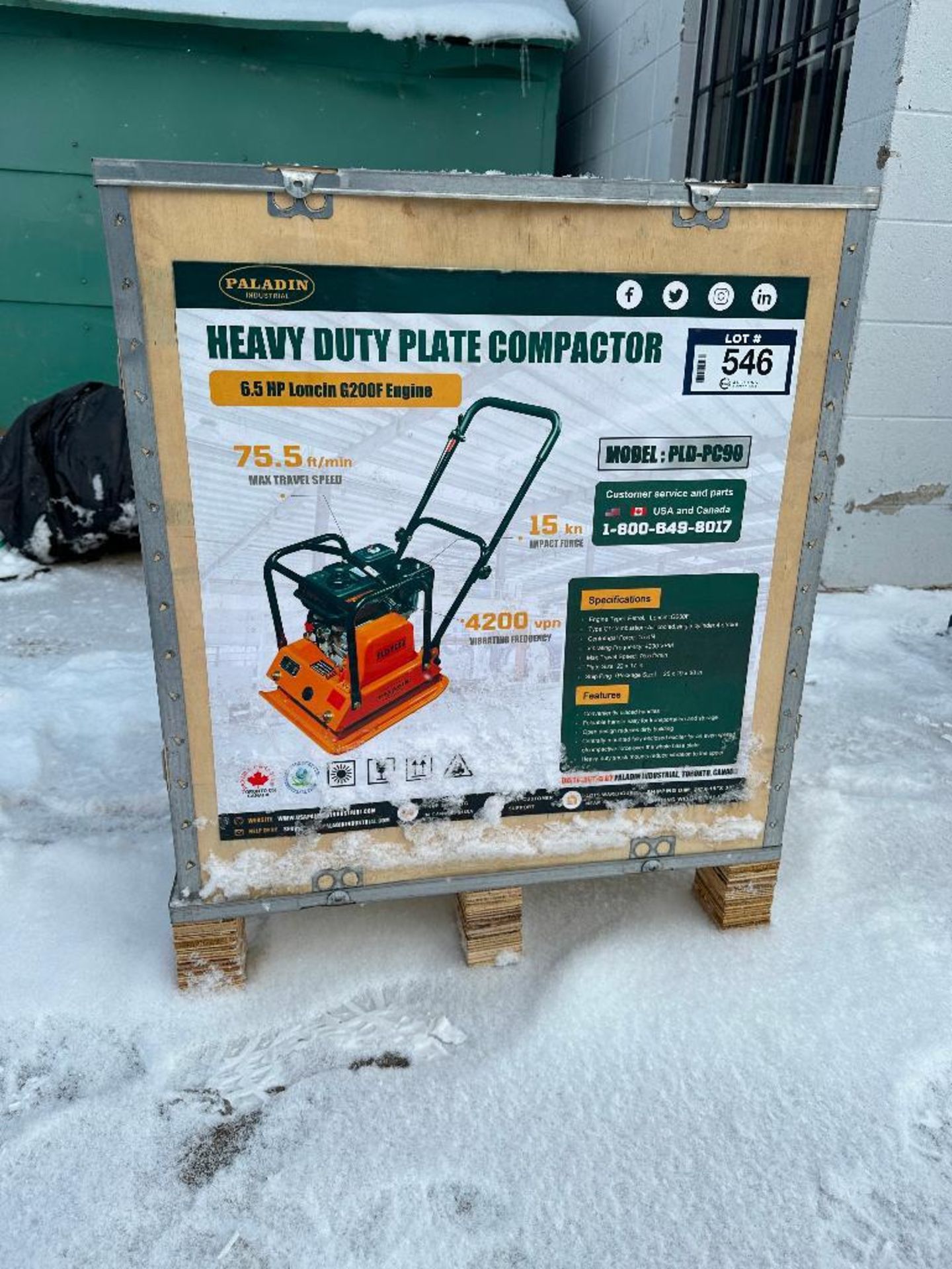 Paladin Industrial Heavy Duty Plate Compactor PLD-PC90 - Bild 3 aus 3