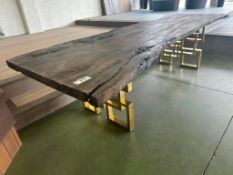 Approx. 42" X 118" Live Edge Table
