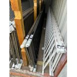 Lot of (2) Approx. 231" Black Aluminum Railings