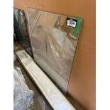 Lot of (2) 35" X 38.5" Glass Panels