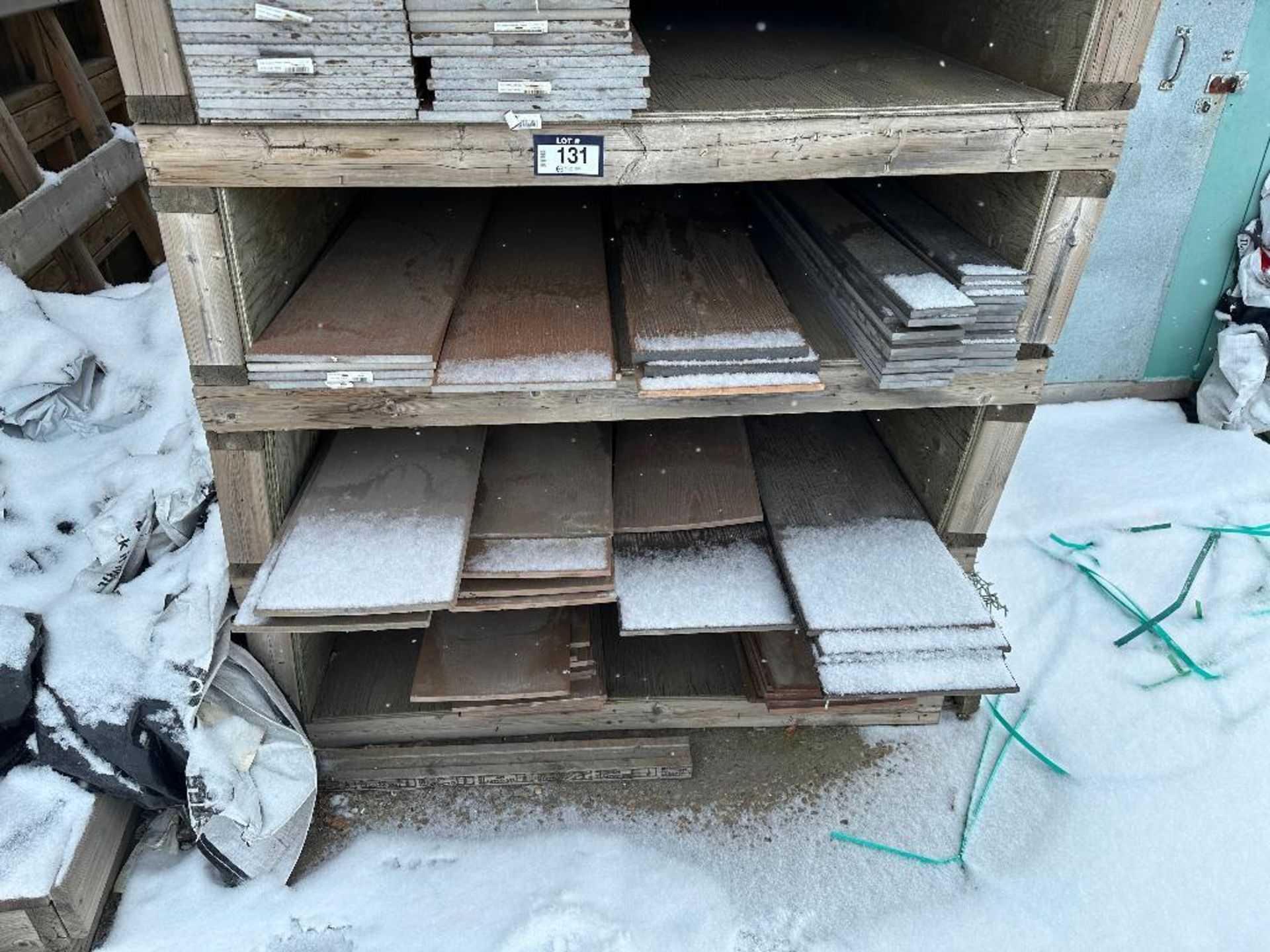 57" X 151" X 106" Wood 6-Tier Shelf w/ Asst. Composite Deck Boards - Image 4 of 5