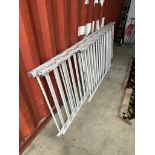 Lot of (3) Asst. Sections of White Aluminum Railing