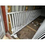 Lot of (2) Approx. 231" White Aluminum Railings