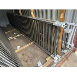 Lot of (2) Approx. 231" Grey Aluminum Railings