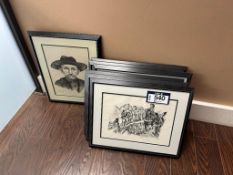 Lot of (7) Asst. Framed Pictures