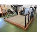 147" X 150" Composite Deck w/ Asst. Privacy Screens, Railings, etc.