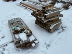 Lot of (2) Pallets of Asst. Balusters, Boards, etc.