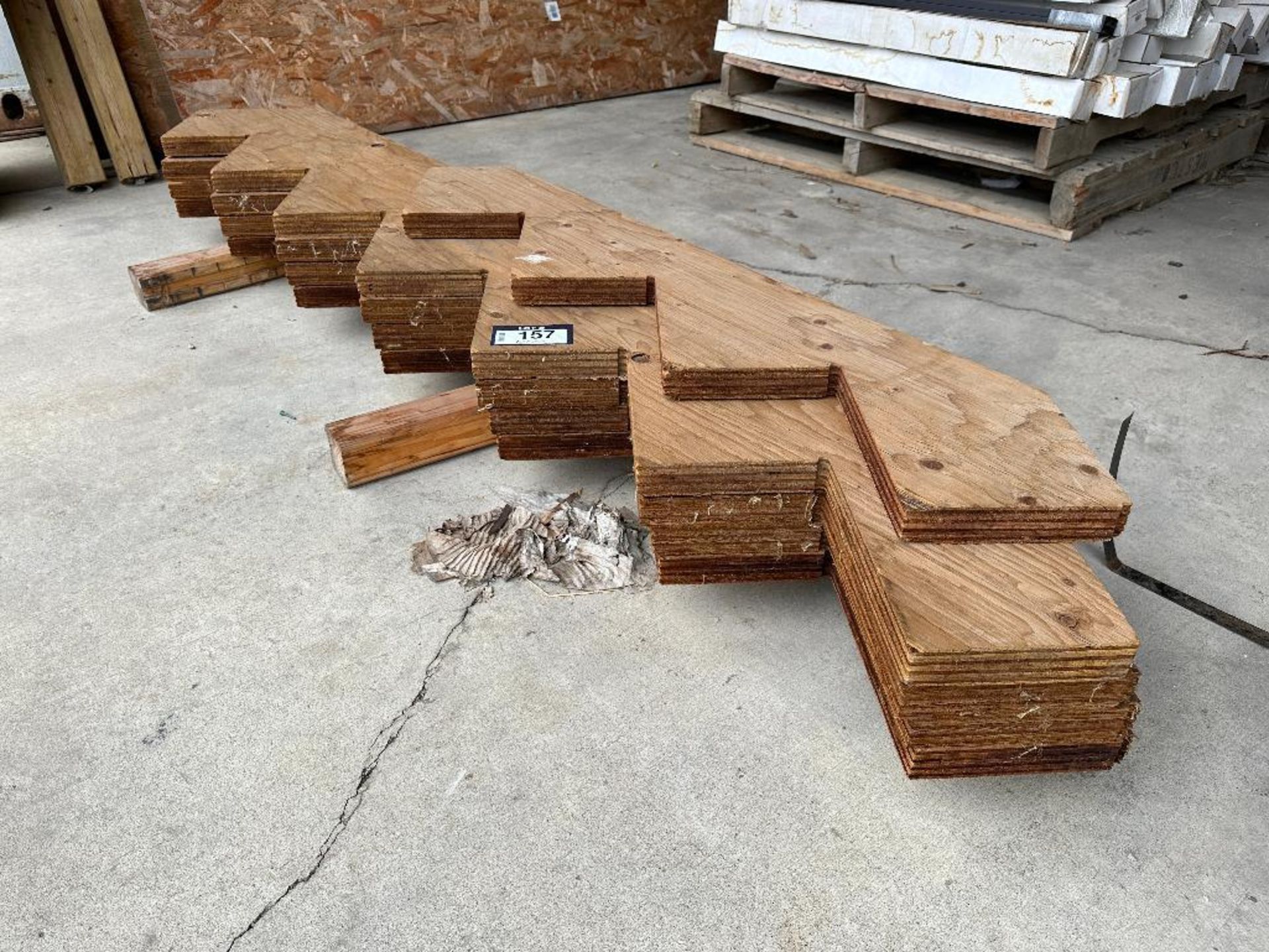 Lot of (5) Asst. Wood Stair Risers - Image 2 of 3