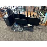 Lot of Desktop Computer, w/ (3) Monitors, Speakers, etc.