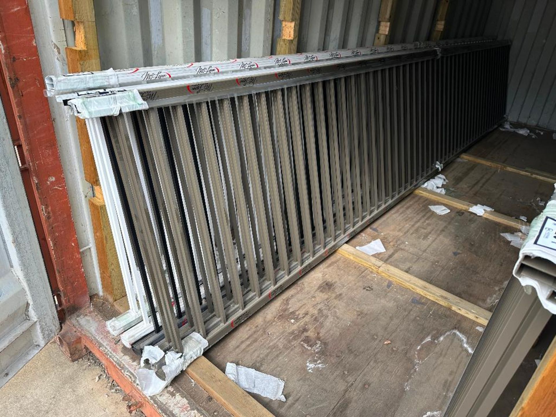 Lot of (2) Approx. 231" Grey Aluminum Railings - Image 3 of 4