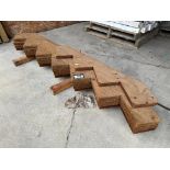 Lot of (5) Asst. Wood Stair Risers