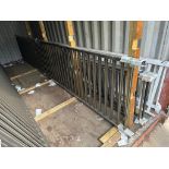 Lot of (2) Approx. 231" Grey Aluminum Railings