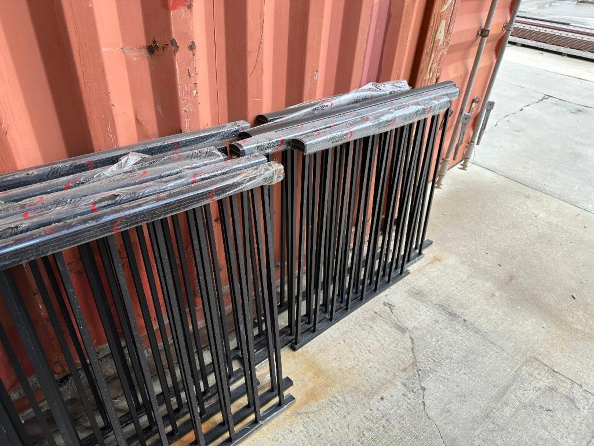 Lot of (10) Asst. Sections of Black Aluminum Railing - Image 6 of 6