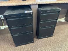 Lot of (2) 3-Drawer Cabinets
