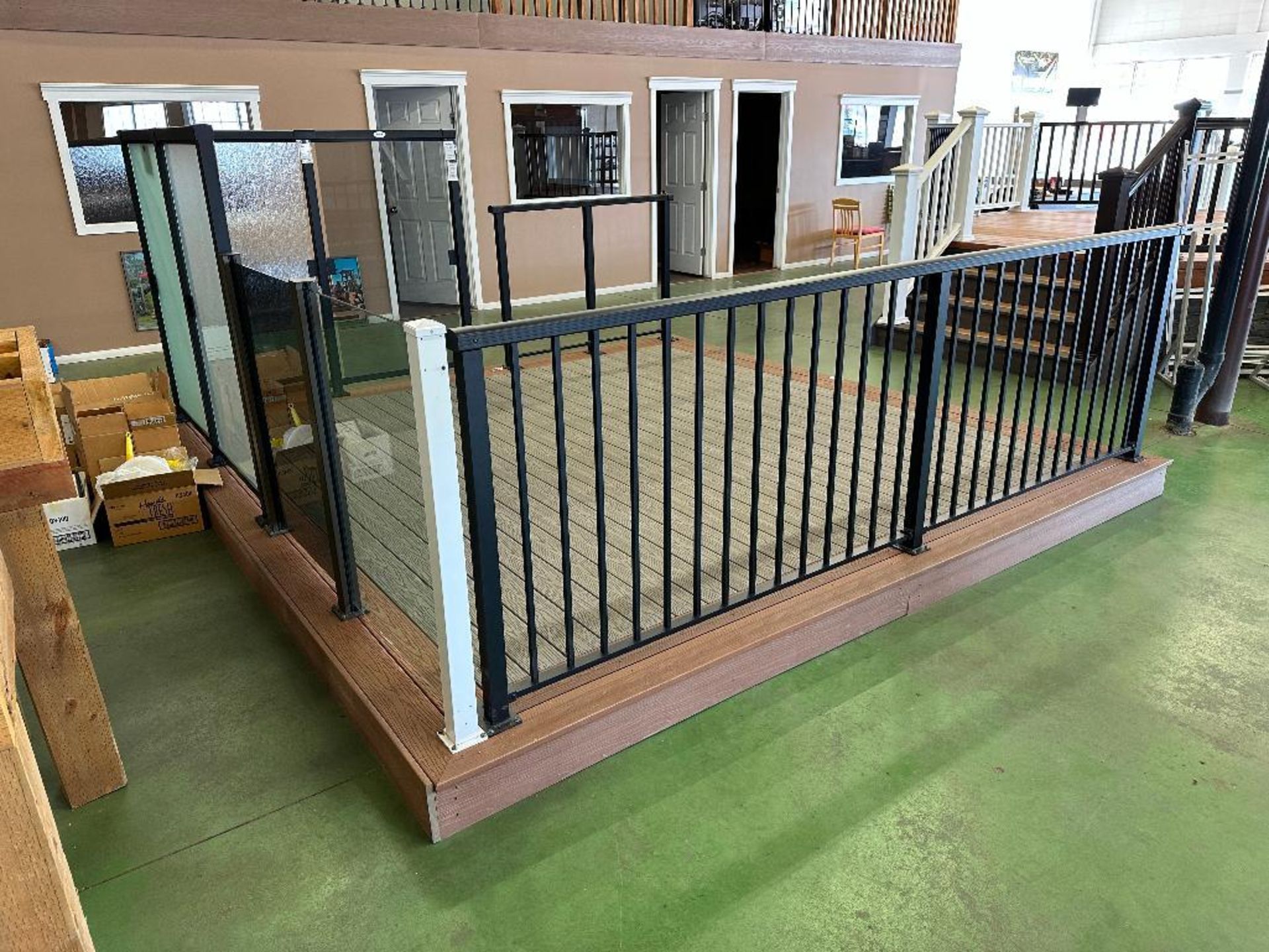 147" X 150" Composite Deck w/ Asst. Privacy Screens, Railings, etc. - Image 4 of 4