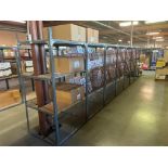 (7) SECTIONS OF ADJUSTABLE WAREHOUSE SHELVING