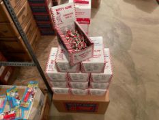 (24) BOXES OF NUTTY CLUB MINI G/R/W PEPPERMINT CANES, 1KG PER BOX