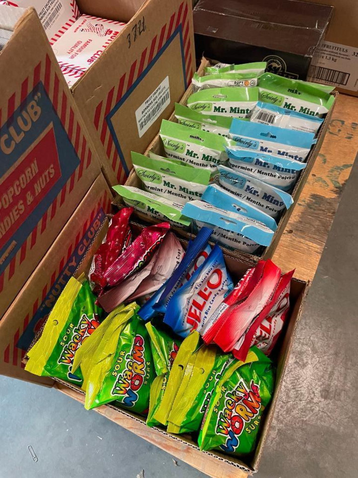 PALLET OF ASST. PRODUCTS INCL: FRUIT DROPS, TAFFY, TOFFEES, MINTS & GUMMY WORMS - Image 3 of 7