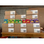 (32) BOXES OF ASSORTED FLAVORS PZAZZ CRUNCHY NUTS