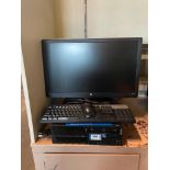 LENOVO THINKCENTRE M SERIES DESKTOP COMPUTER WITH MONITOR, MOUSE & KEYBOARD