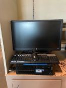 LENOVO THINKCENTRE M SERIES DESKTOP COMPUTER WITH MONITOR, MOUSE & KEYBOARD