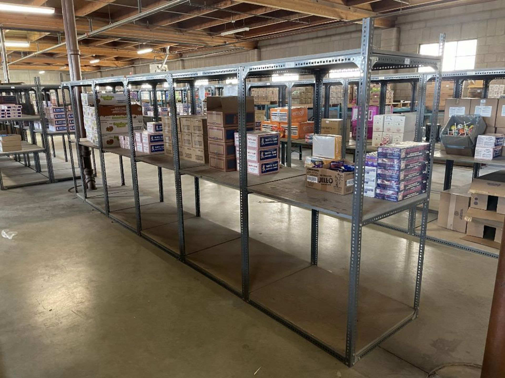 (6) SECTIONS OF ADJUSTABLE WAREHOUSE SHELVING - Image 2 of 4