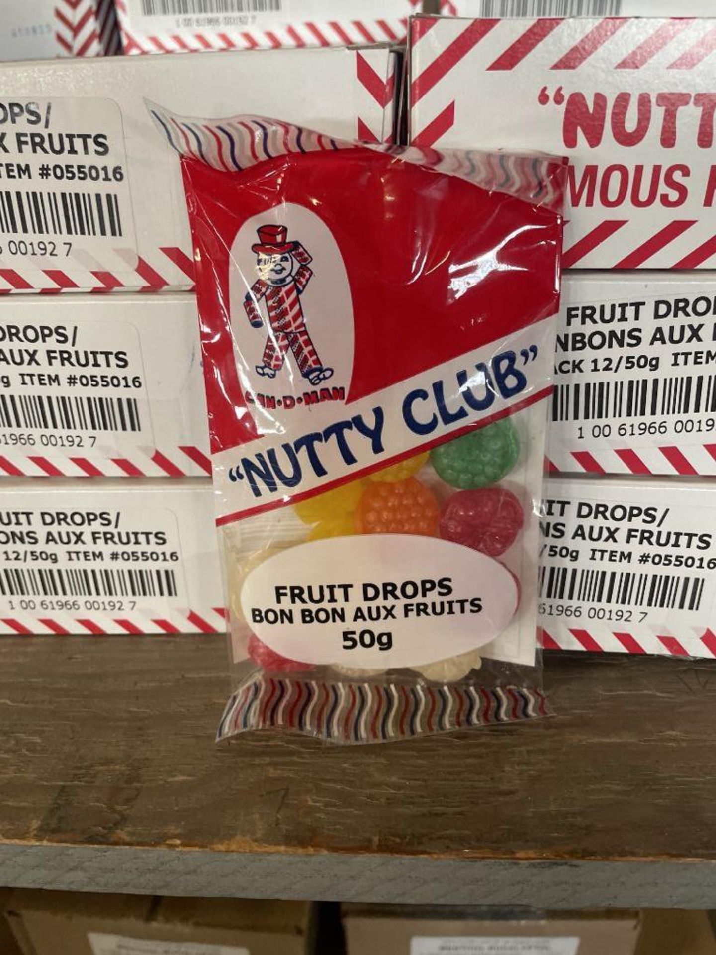 (21) BOXES OF NUTTY CLUB FRUIT DROPS, (7) 12/125G PER BOX & (14) 12/50G PER BOX - Image 3 of 3