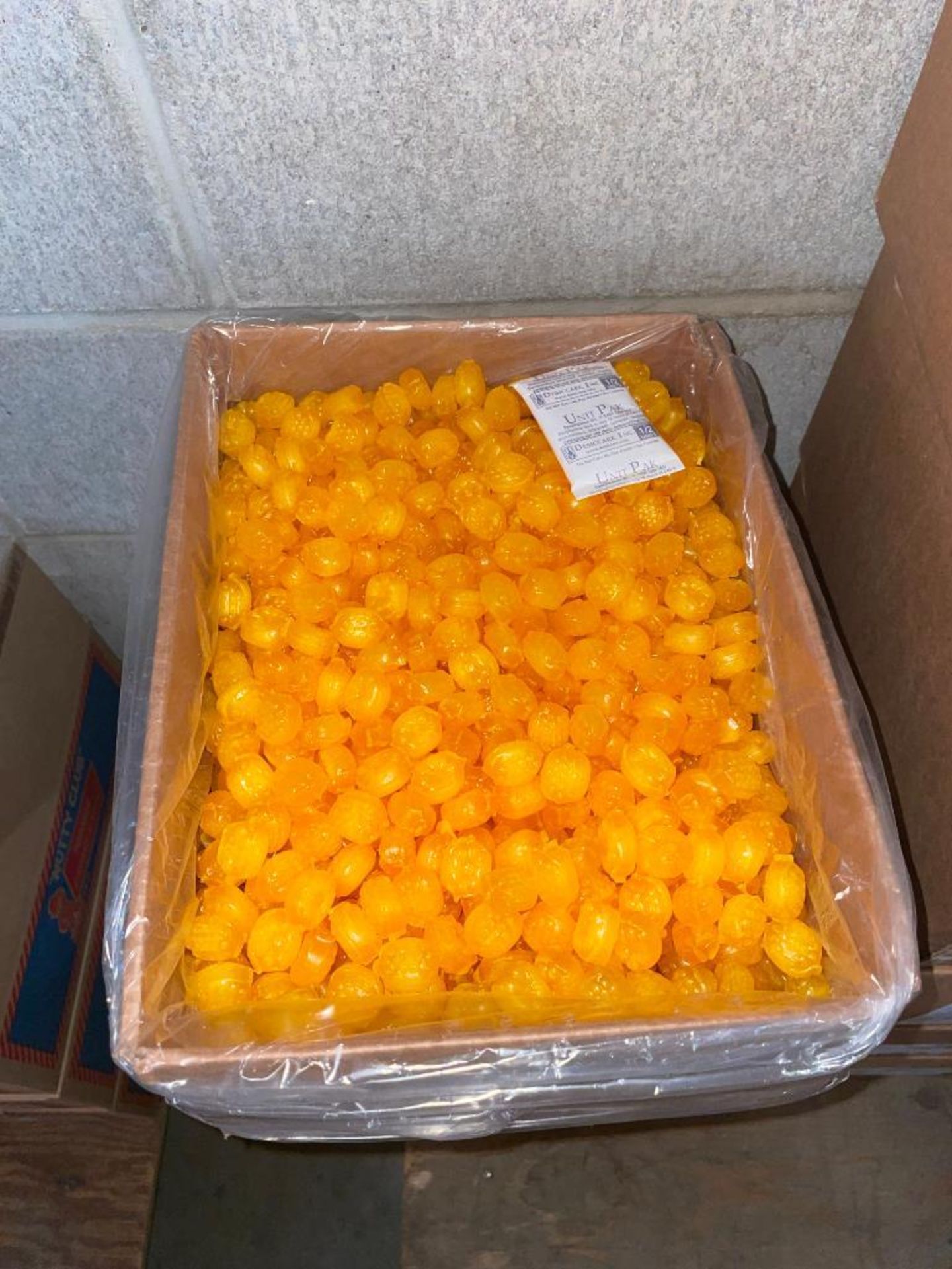 (4) BOXES OF BULK LEMON FRUIT DROPS, 10KG PER BOX - Image 3 of 3