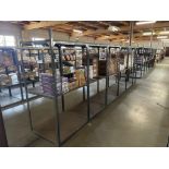 (6) SECTIONS OF ADJUSTABLE WAREHOUSE SHELVING