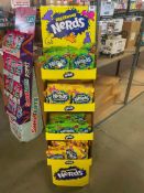 (3) BIG CHEWY NERDS CANDY FREESTANDING RETAIL DISPLAYS, 48/170G BAGS PER DISPLAY
