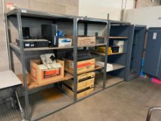 (3) SECTIONS OF ADJUSTABLE WAREHOUSE SHELVING
