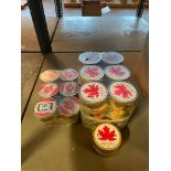 (42) TINS OF SIMPKINS TRAVEL SWEETS, CANADA 150 YEARS DROPS, 200G/TIN