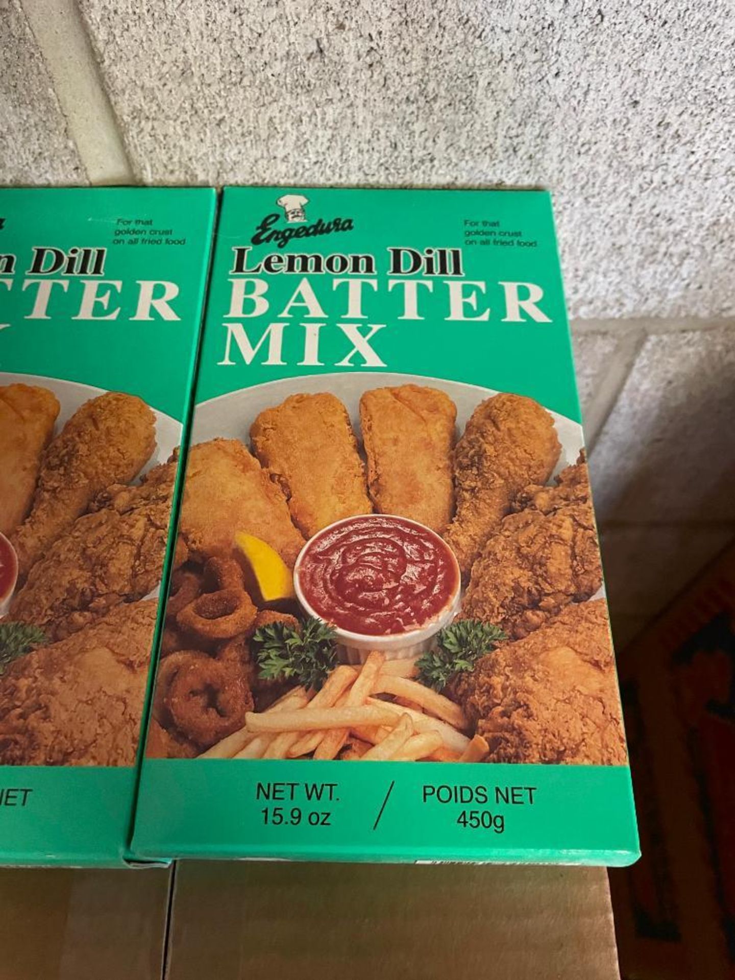 (6) CASES OF ENGEDURA LEMON DILL BATTER MIX, 12/450G BOXES PER CASE - Image 3 of 3