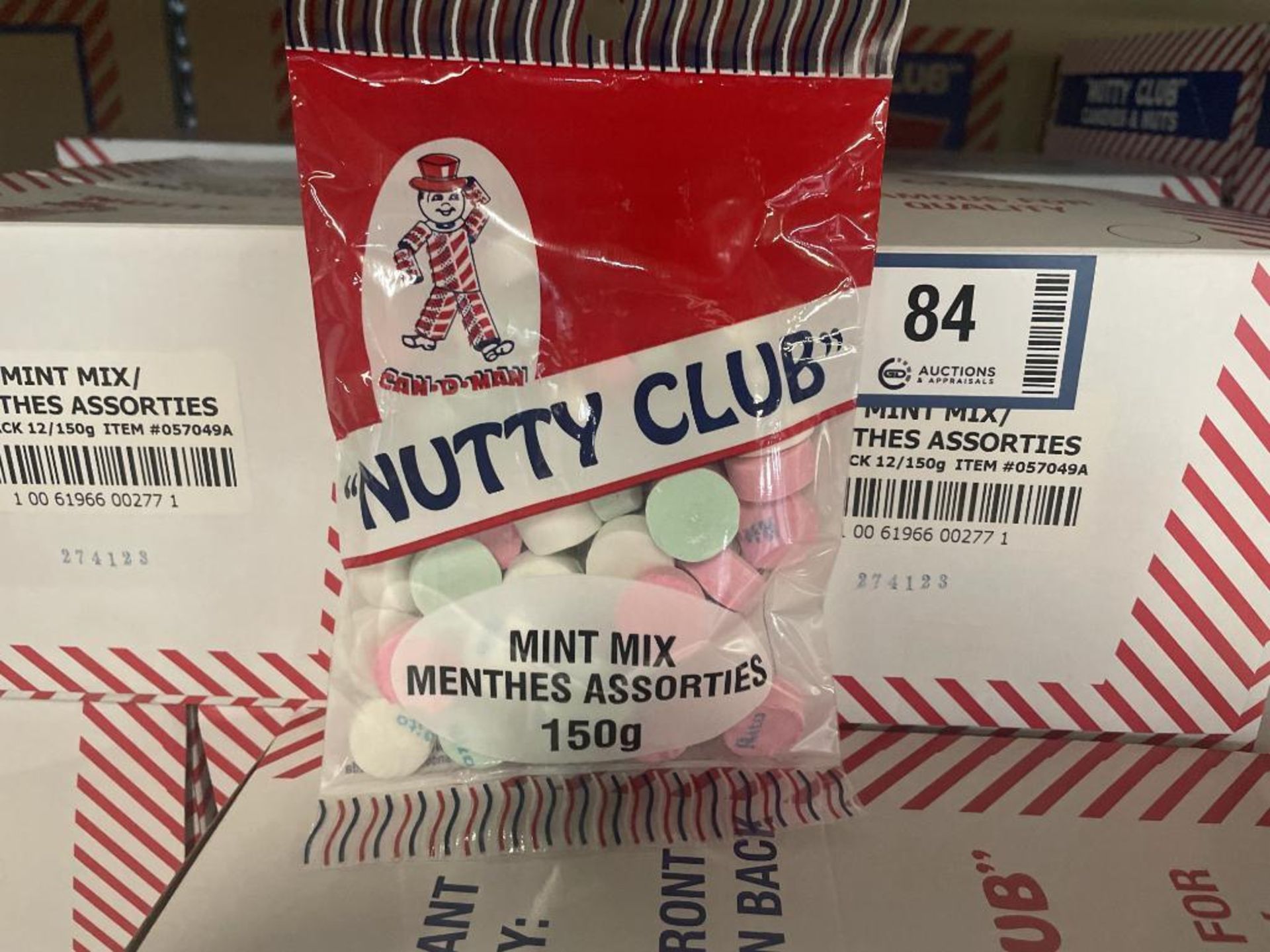 (21) BOXES OF NUTTY CLUB MINT MIX, (12) 12/150G PER BOX & (9) 12/50G PER BOX - Image 2 of 4