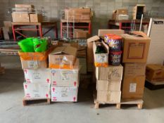 (2) PALLETS OF ASSORTED EMPTY TINS & CONTAINERS