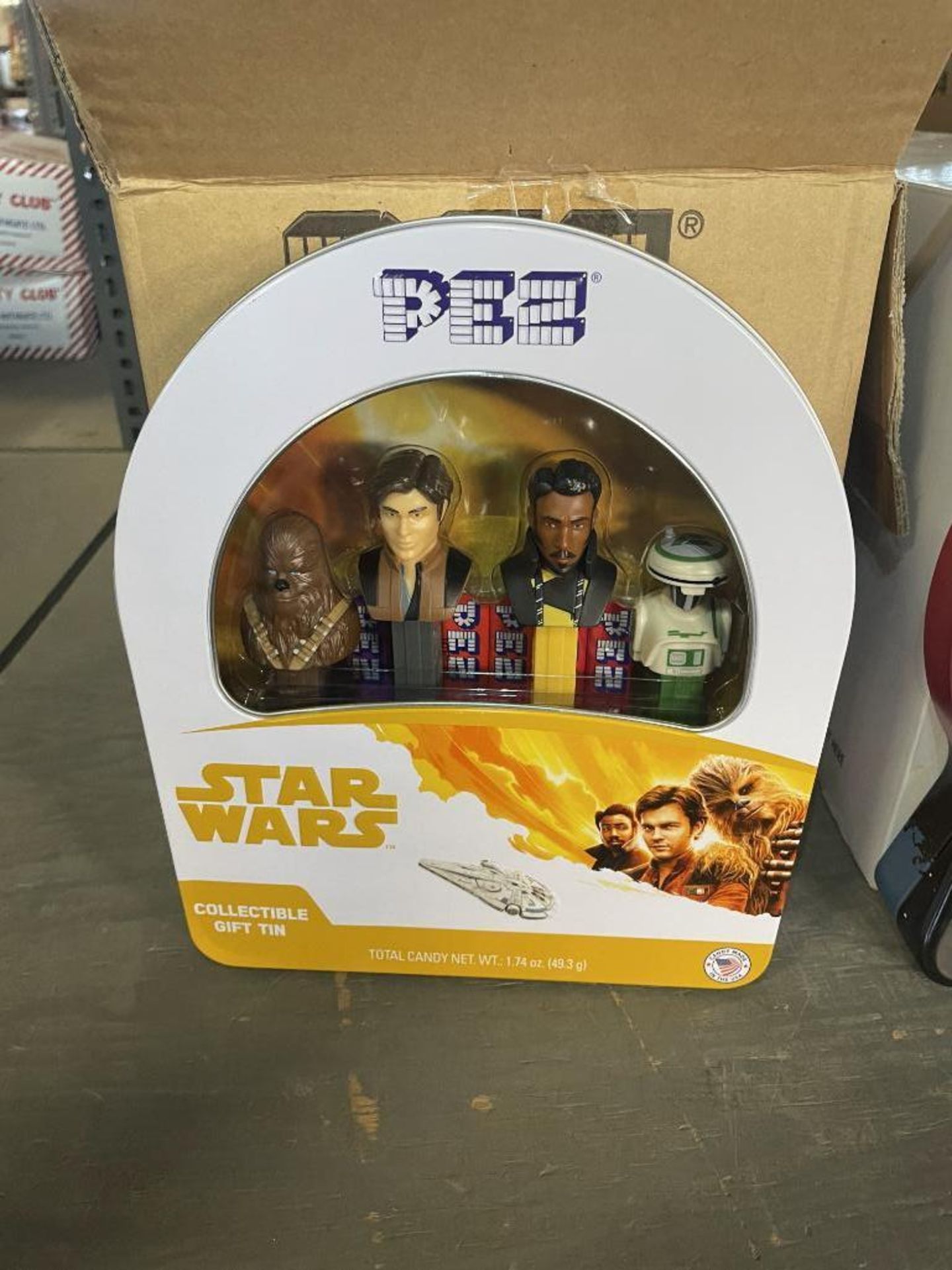 (1) BOX OF PEZ HAN SOLO GIFT TINS, (1) BOX OF PEZ STAR WARS ROGUE ONE COLLECTIBLE GIFT TIN & (2) BOX - Image 2 of 4