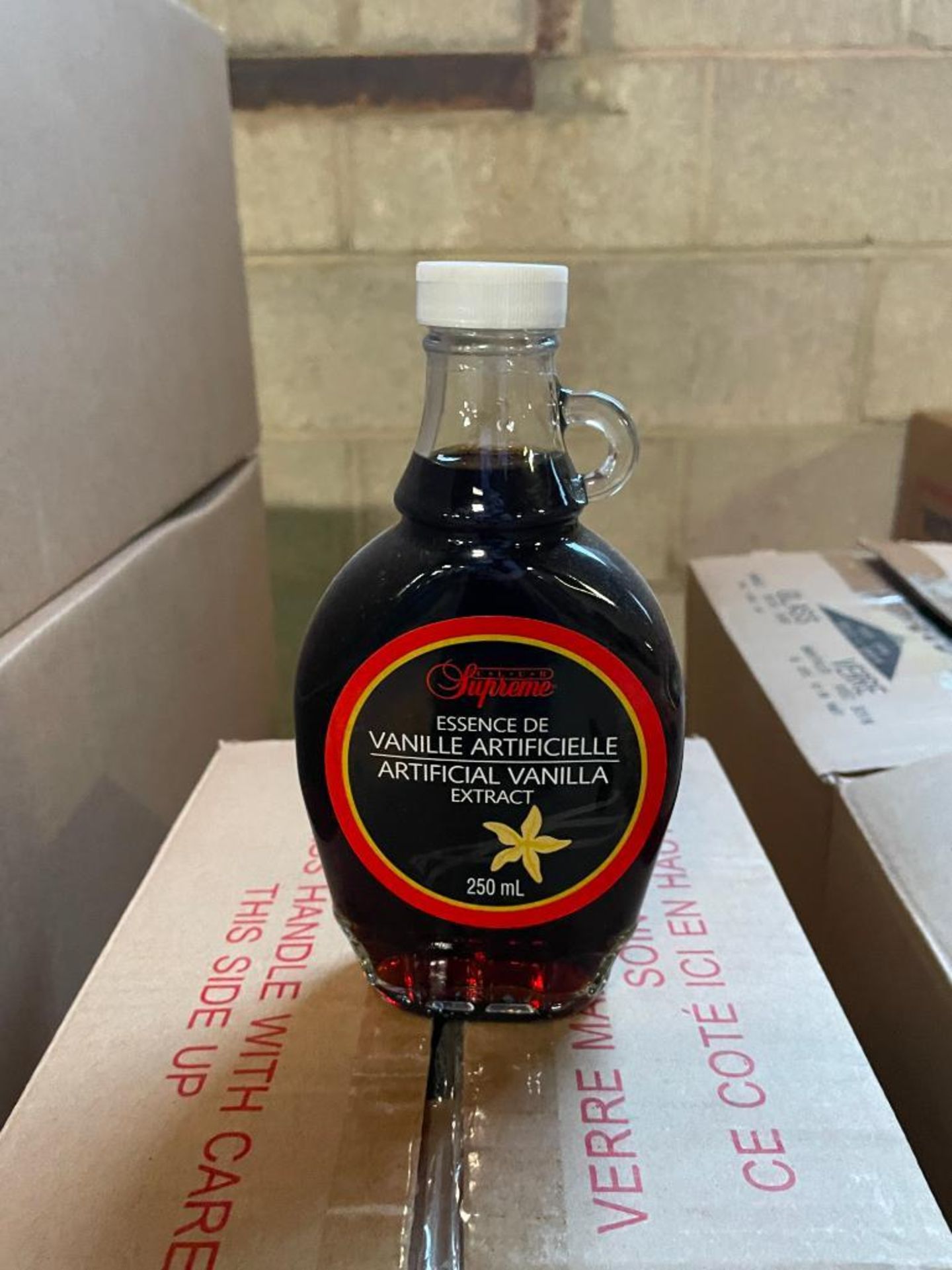 (4) BOXES OF SUPREME ARTIFICIAL VANILLA EXTRACT, 12/250ML BOTTLES PER BOX - Image 2 of 2