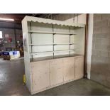 4-DOOR OPEN STEP-BACK STYLE CUPBOARD/SHIPPING STATION