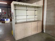 4-DOOR OPEN STEP-BACK STYLE CUPBOARD/SHIPPING STATION