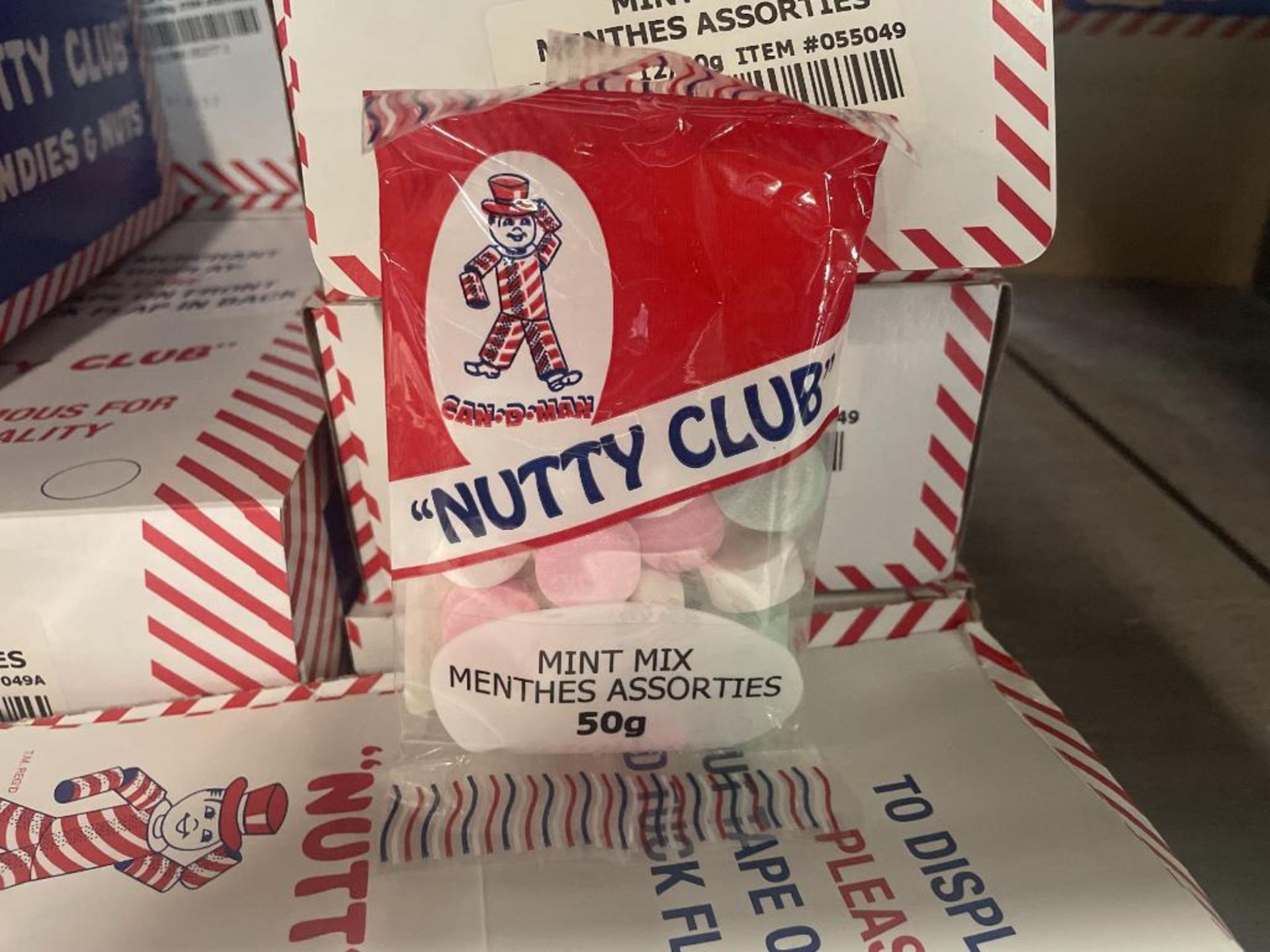 (21) BOXES OF NUTTY CLUB MINT MIX, (12) 12/150G PER BOX & (9) 12/50G PER BOX - Image 3 of 4